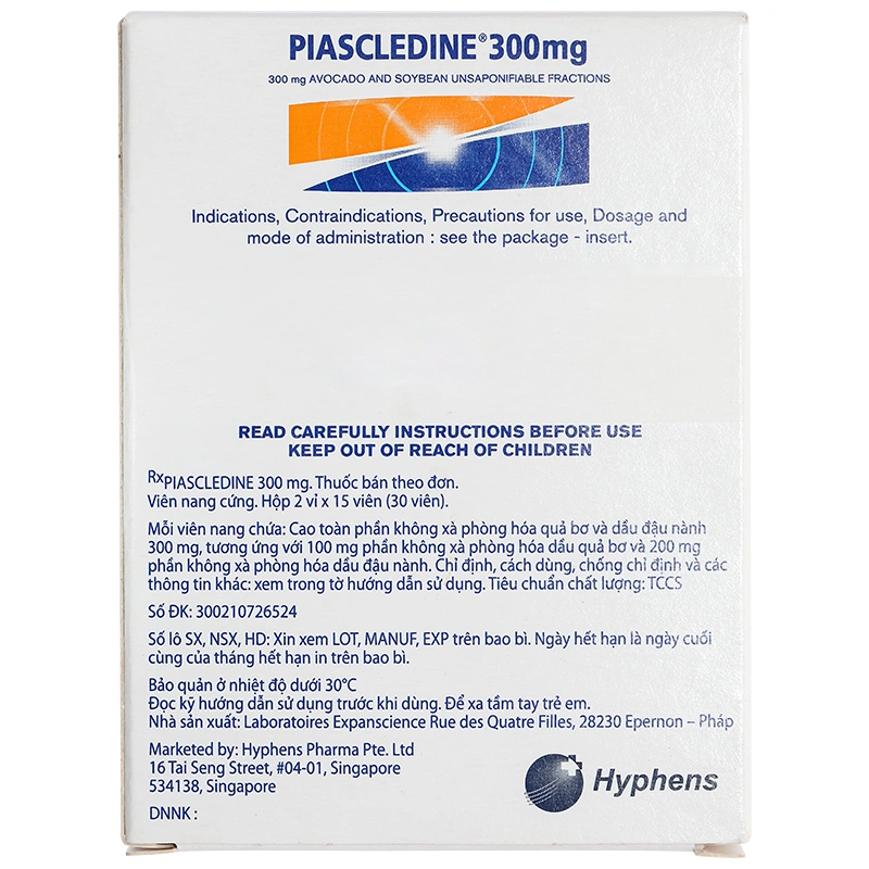 Piascledine 300 trị thoái hóa xương khớp (1 vỉ x 15 viên) - 3